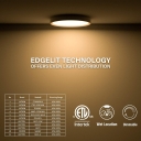 Edgelit Slim Surface - 5 Inch Round - 5CCT - 12Packs