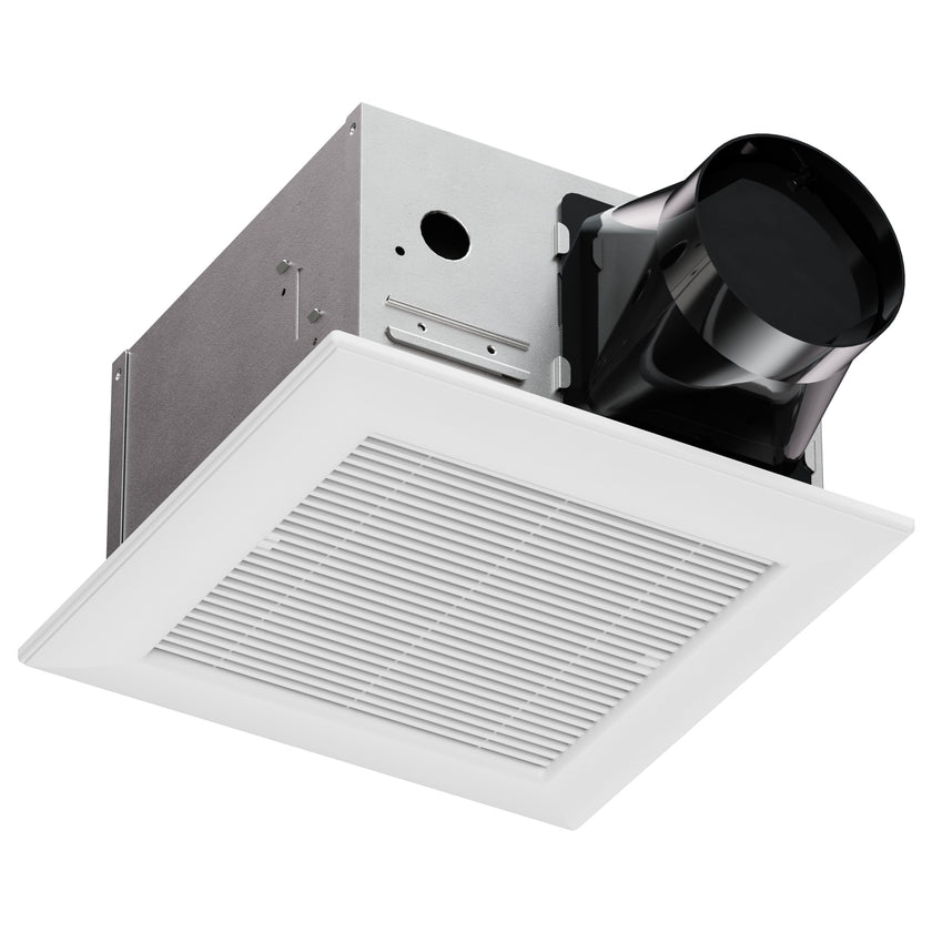 JULLISON Ventilation Fan With Grille for Bathroom and Home, 100CFM, 25W Ceiling Mount Shower Exhaust Fan, 120V, White, Wet Rated, ETL Certified