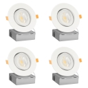 Gimbal Recessed Down Light - 4inch - 4Pack